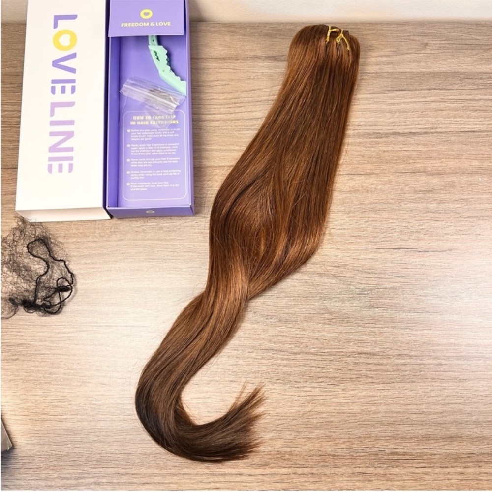 Chocolate Brown Remy Human Hair 20 Inch Clip In Hair Extensions - Picture 6 of 14